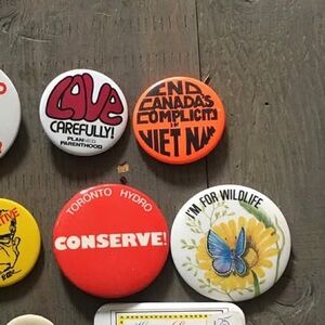 End Canada’s Complicity in V I E T N A M pinback button